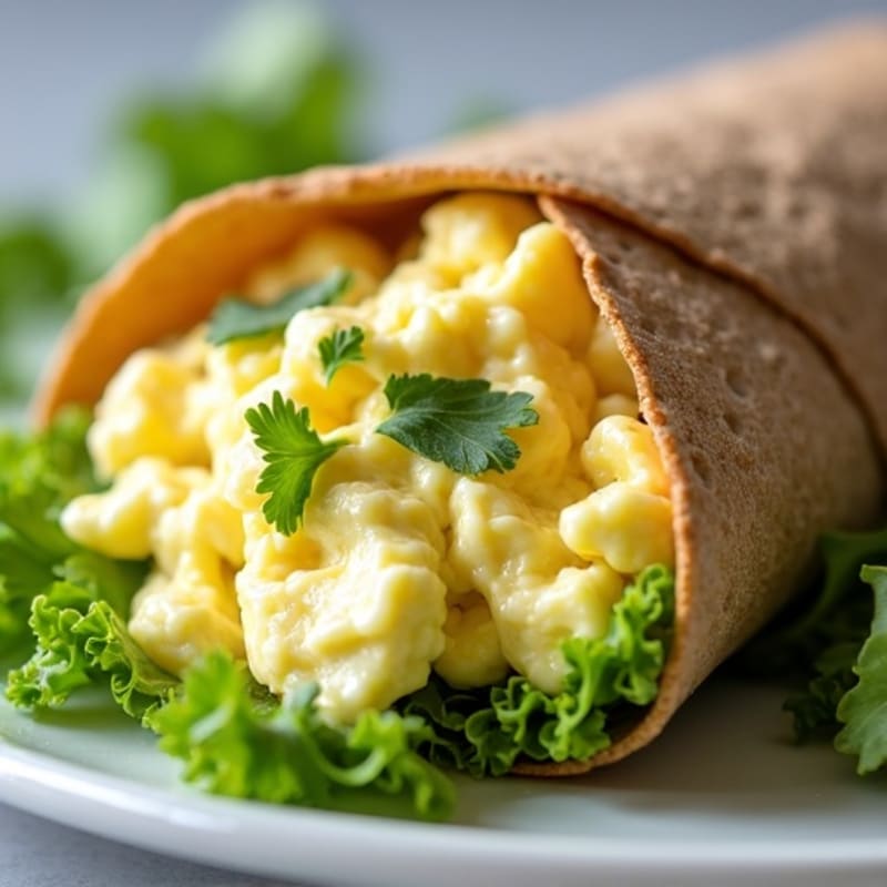 Creamy Egg Salad Whole Grain Wrap