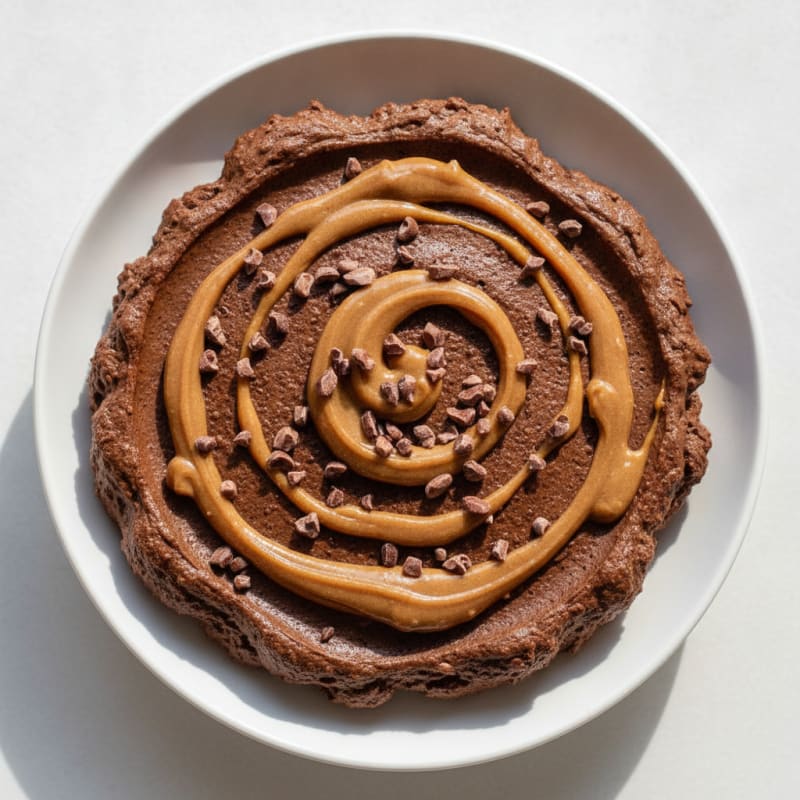 Silky Chocolate Protein Pudding with Almond Butter Swirl