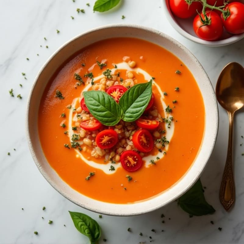 Creamy Roasted Tomato Basil Soup