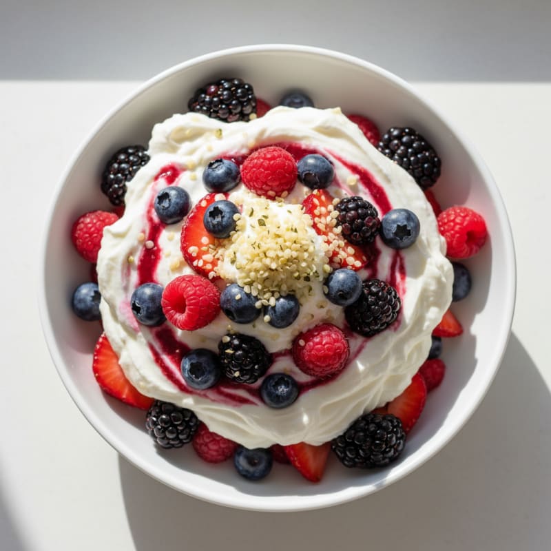 Creamy Greek Yogurt Protein Parfait with Mixed Berries