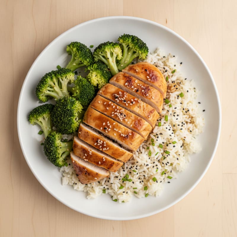 Teriyaki Glazed Chicken with Sesame Rice