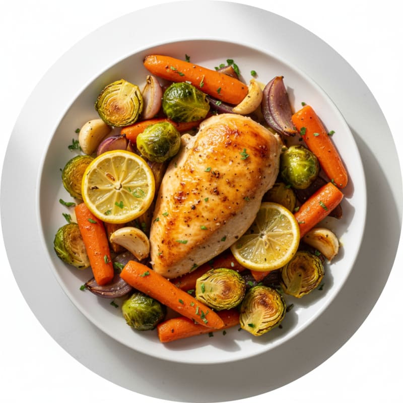 Lemon Herb Roasted Chicken and Vegetables