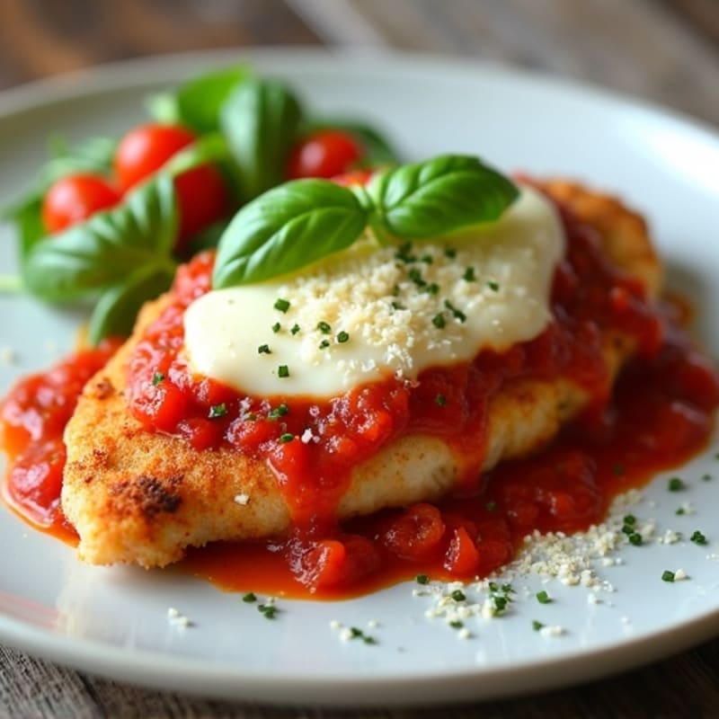 Healthy Crispy Chicken Parmesan