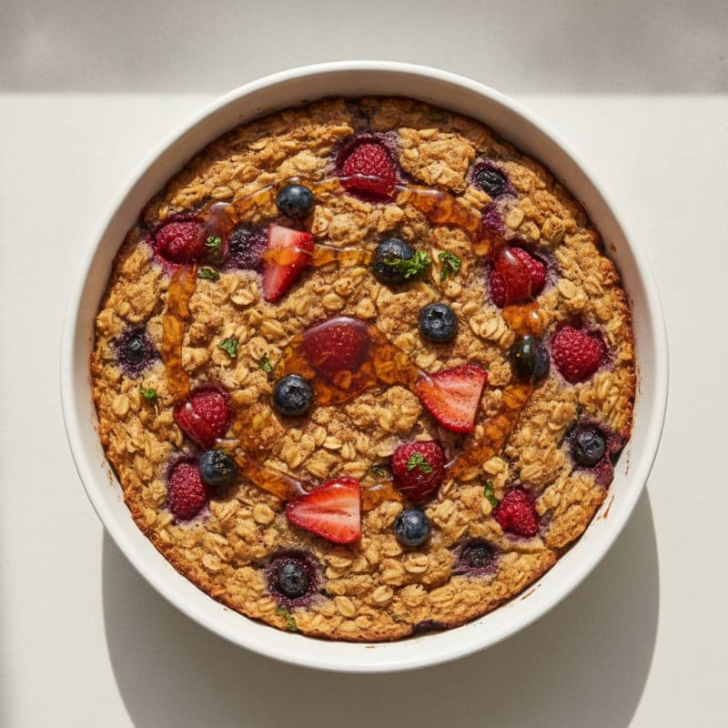 Maple Berry Baked Oatmeal