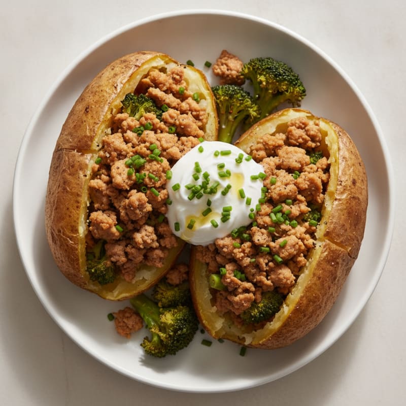 Loaded Baked Potatoes with Chives