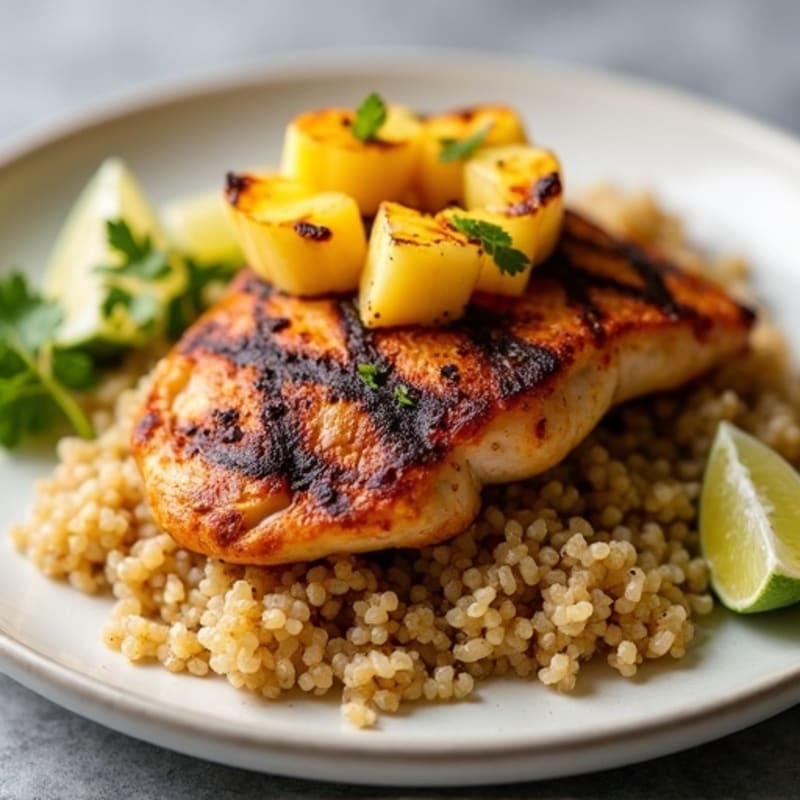 Spicy Jerk Chicken with Grilled Pineapple