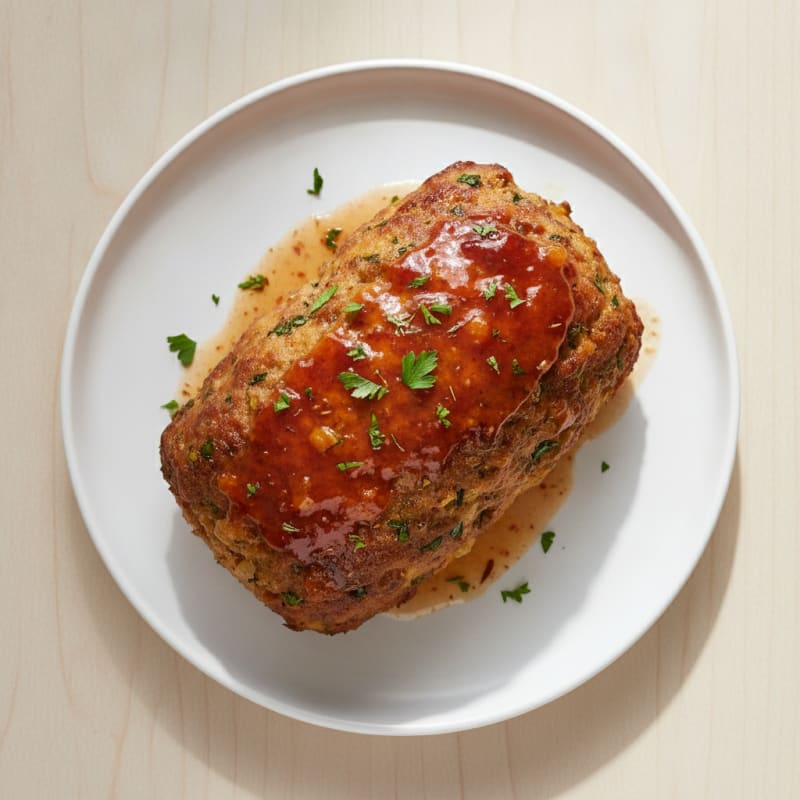 Herb-Roasted Turkey Meatloaf with Glaze