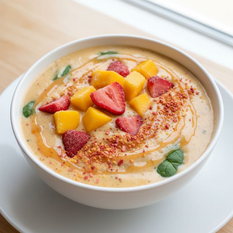 Tropical Mango Strawberry Smoothie