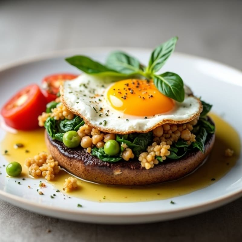 Hearty Quinoa Stuffed Portobello Mushrooms