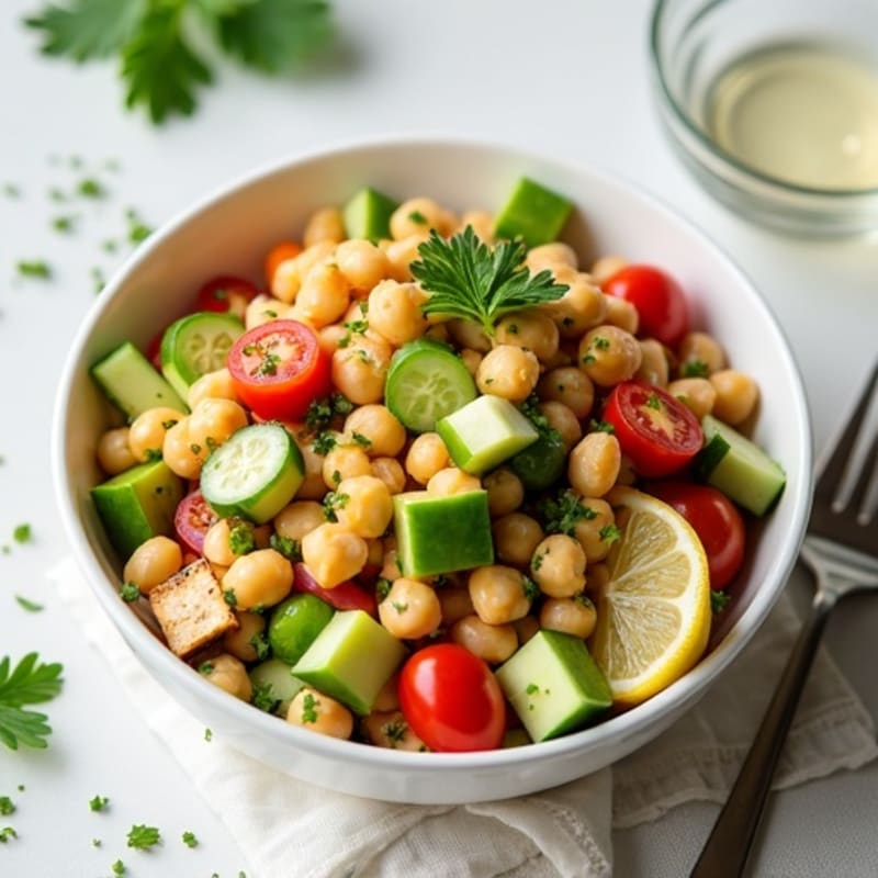 Fresh Lemon Herb Bean Salad
