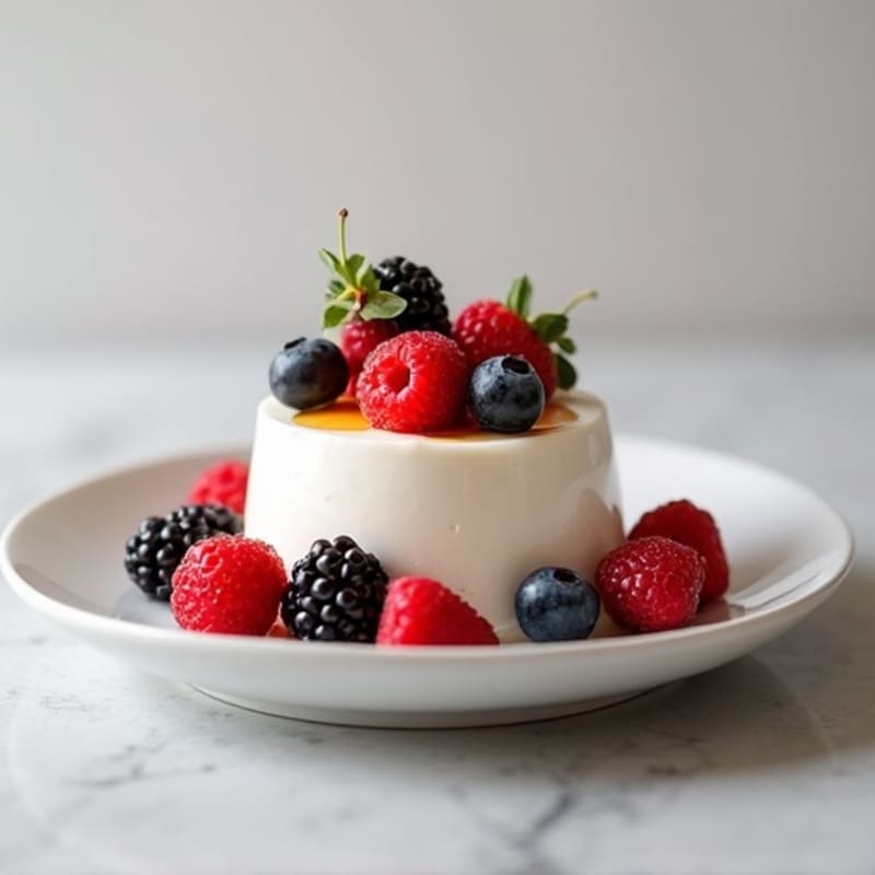 Greek Yogurt Protein Pudding with Berries