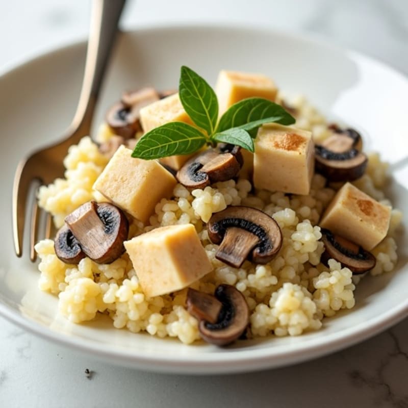Creamy Wild Mushroom Cauliflower Risotto