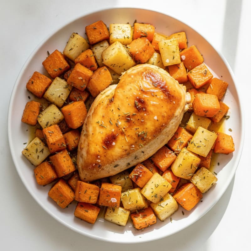 Herb-Roasted Chicken with Root Vegetables