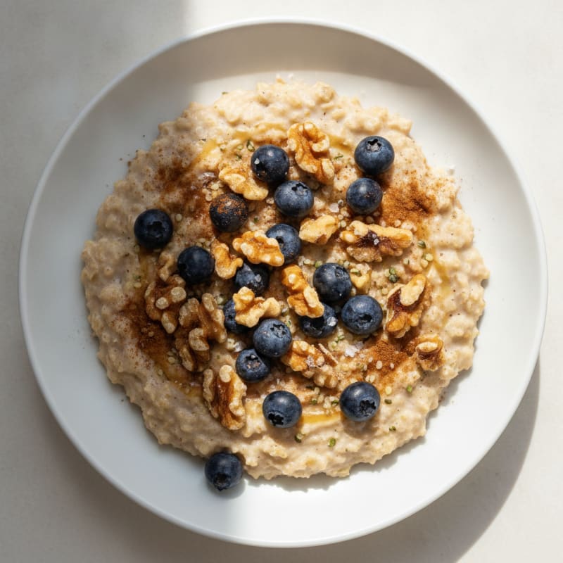 Classic Oatmeal with Berries and Nuts