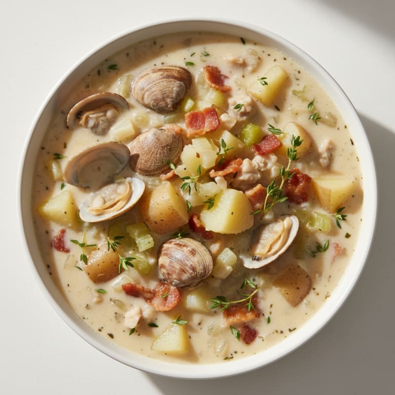 Hearty New England Clam Chowder