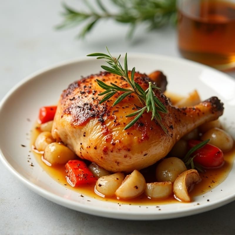 Tender Garlic-Vinegar Braised Chicken