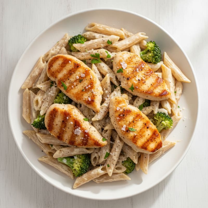 Garlic Parmesan Chicken Alfredo Pasta