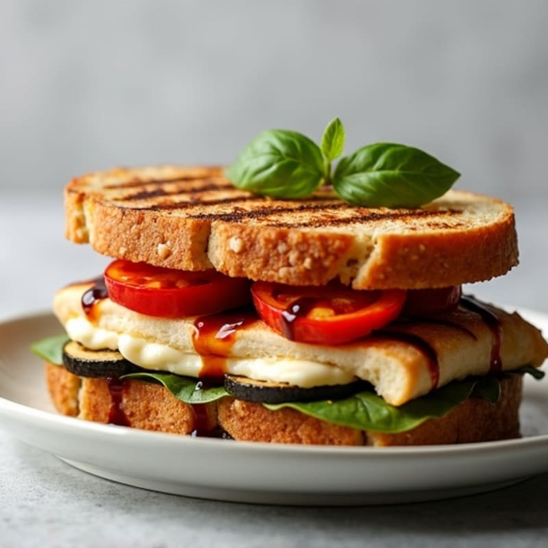 Crispy Roasted Vegetable Panini