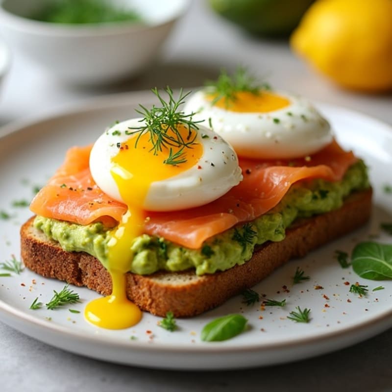 Smashed Avocado Toast with Fresh Herbs