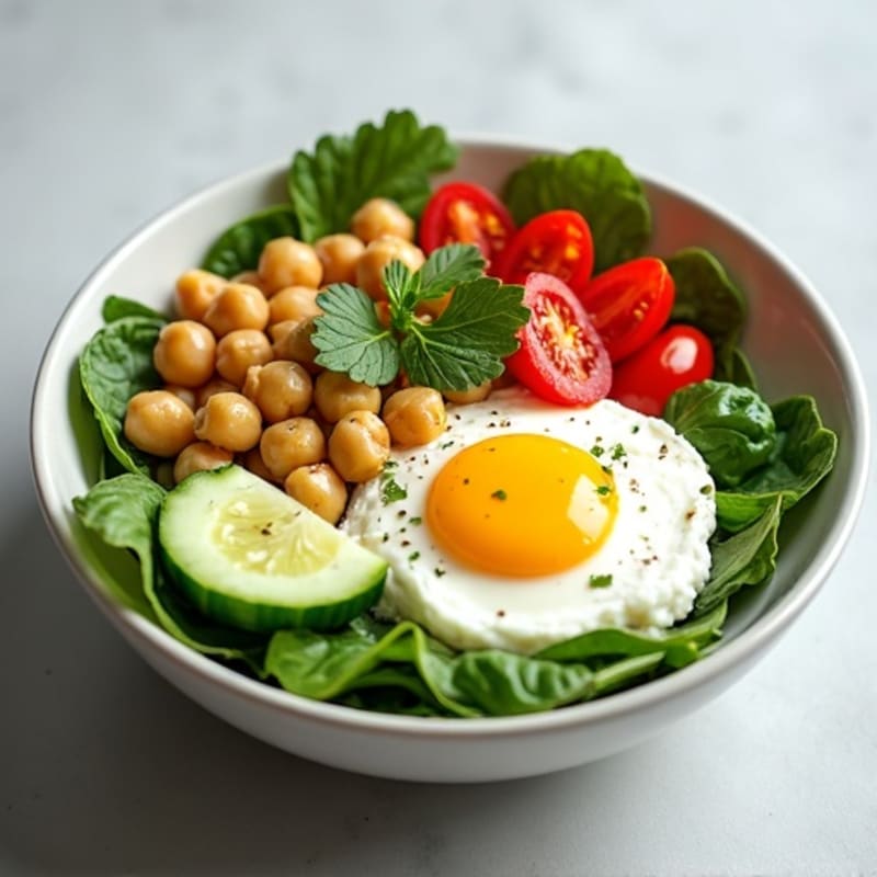 Protein-Packed Mediterranean Breakfast Bowl