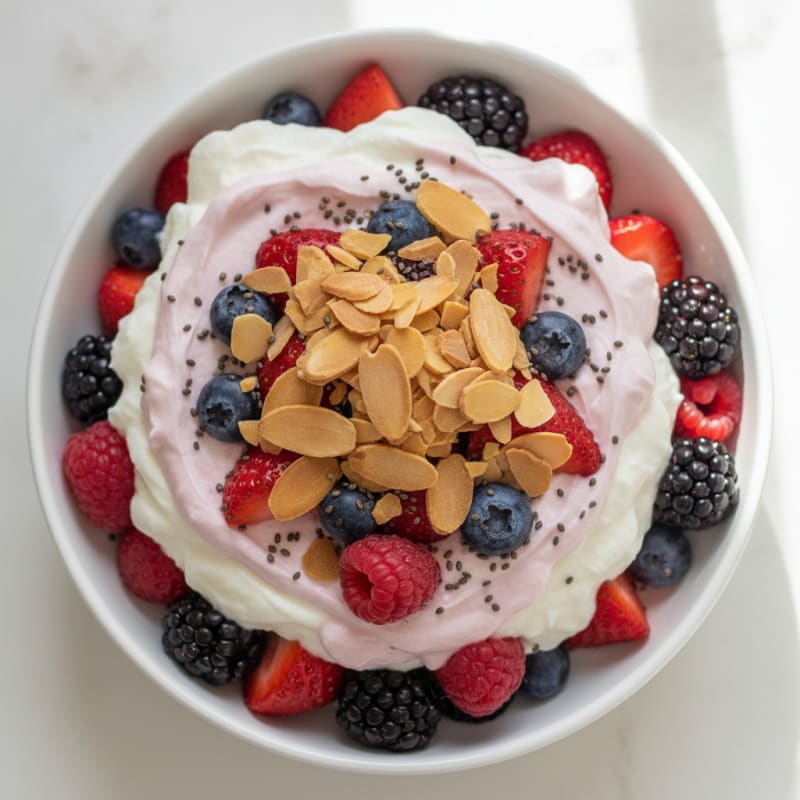 Creamy Greek Yogurt Protein Parfait with Mixed Berries