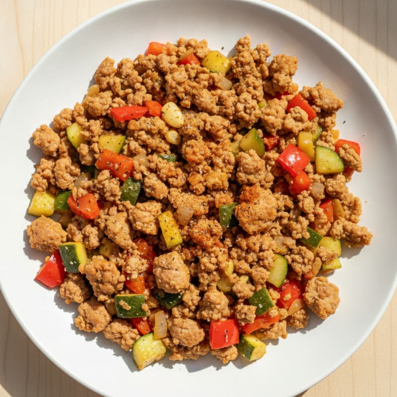 Ground Turkey and Vegetable Skillet