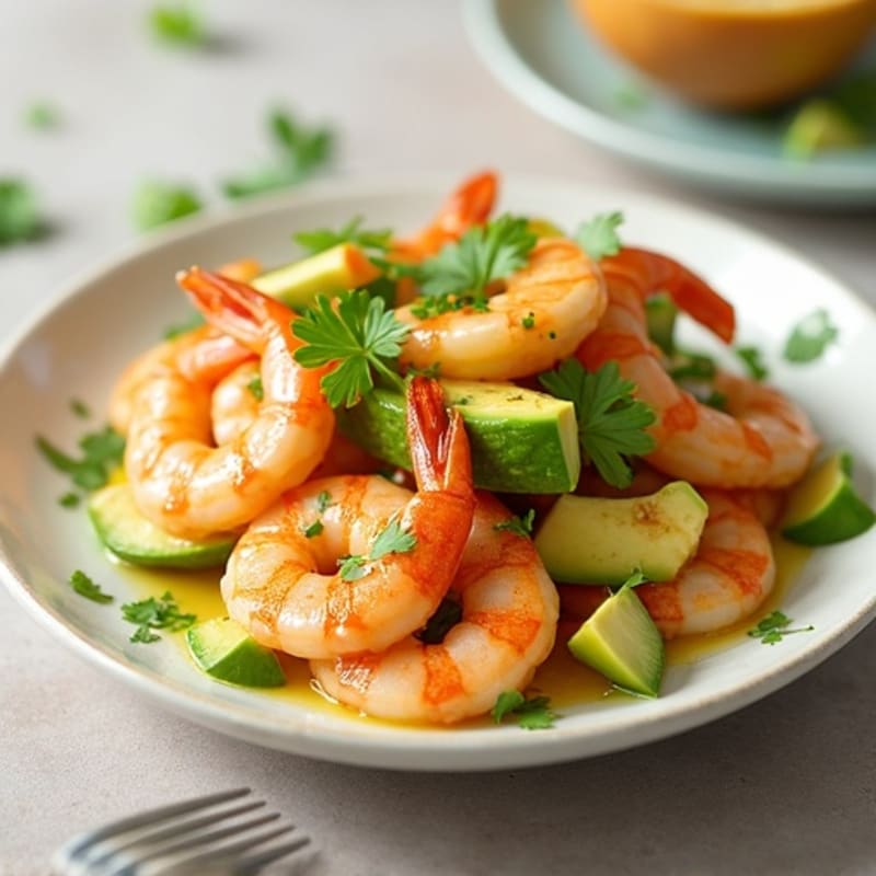 Fresh Citrus Marinated Shrimp with Creamy Avocado