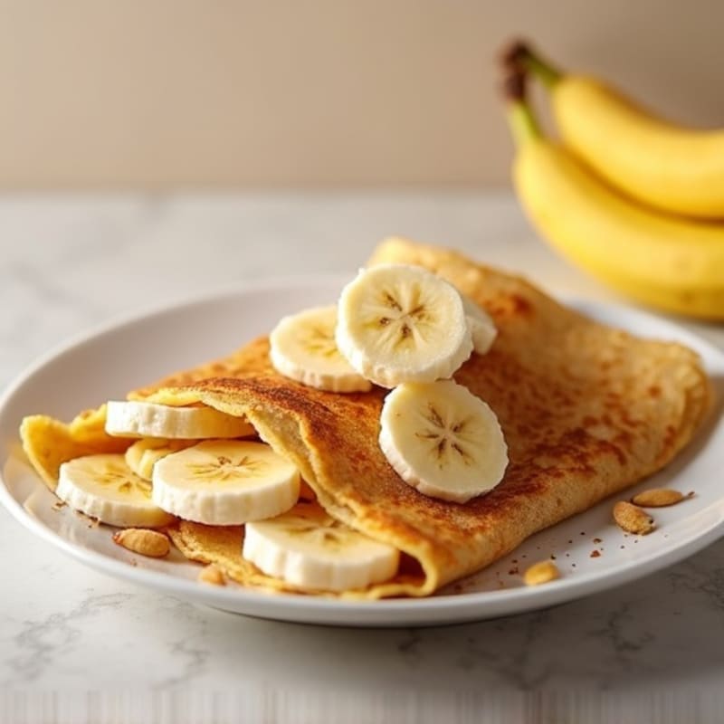 Protein-Packed Almond Butter Banana Crepes