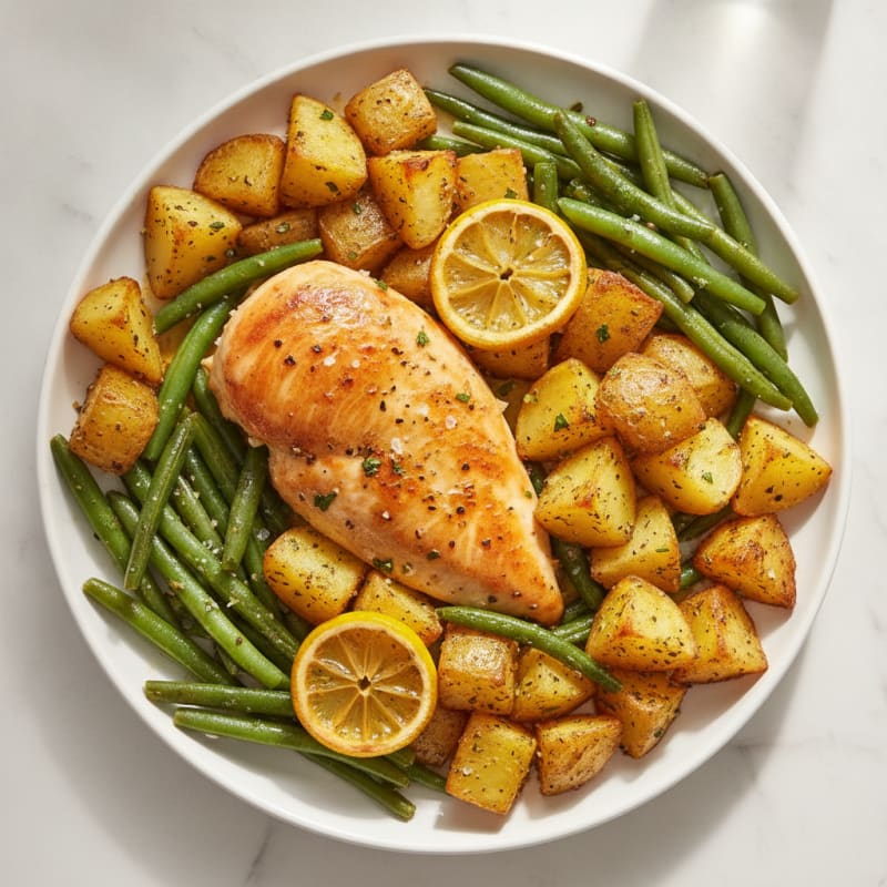 Sheet Pan Lemon Herb Chicken with Roasted Potatoes