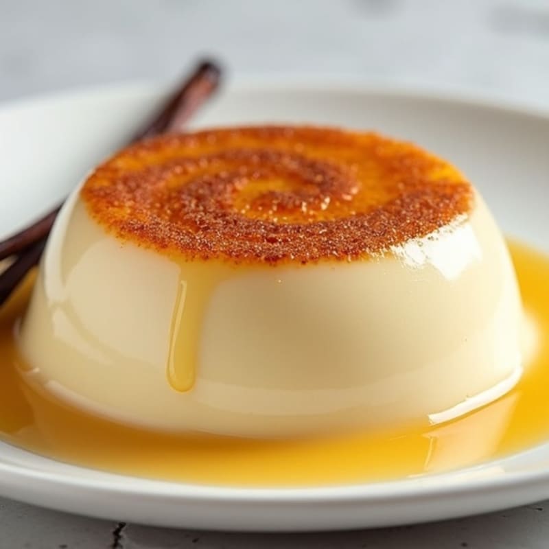 Protein-Rich Vanilla Bean Custard with Caramelized Top