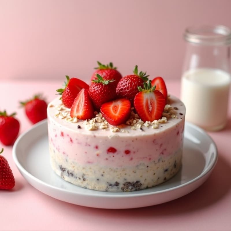 Strawberry Creamy Overnight Oats