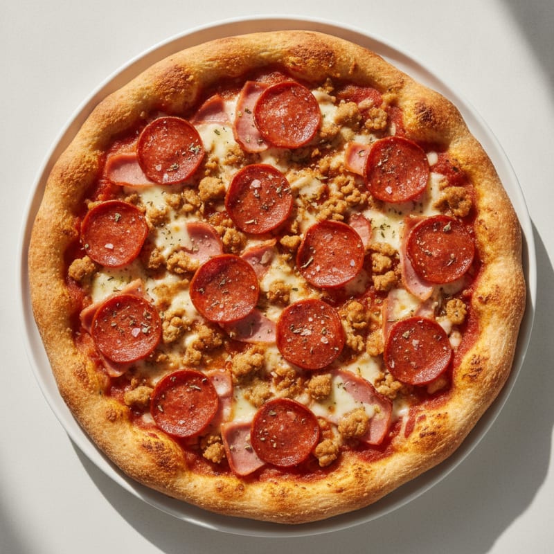 Meat Lovers Stuffed Crust Pizza