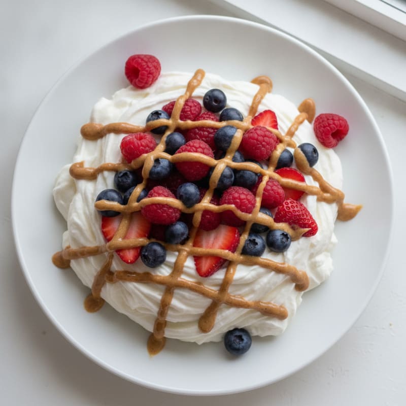 Creamy Greek Yogurt Protein Bowl with Almond Butter and Berries