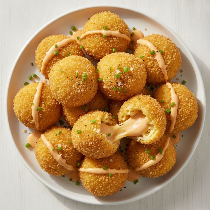 Golden Macaroni and Cheese Bites