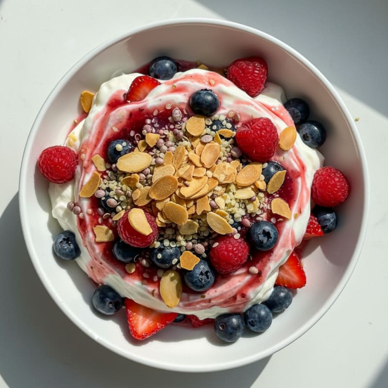 Creamy Greek Yogurt Protein Parfait with Berries
