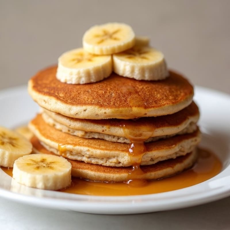 Protein-Packed Caramelized Banana Oat Pancakes