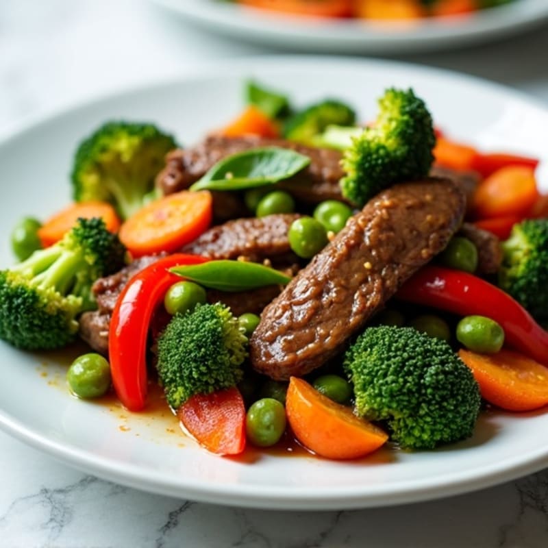 Lean Beef and Crispy Vegetable Stir-Fry
