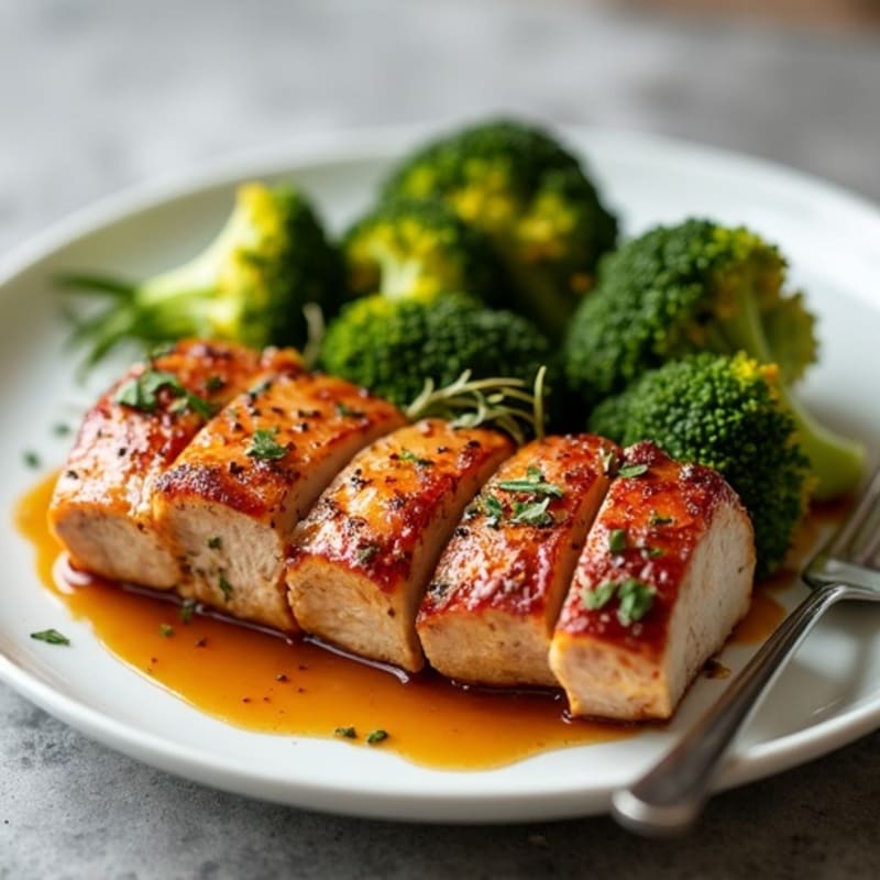 Roasted Pork Tenderloin with Sweet and Savory Glaze