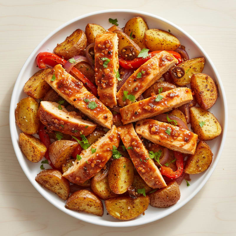 Spicy Chipotle Chicken and Crispy Roasted Potatoes