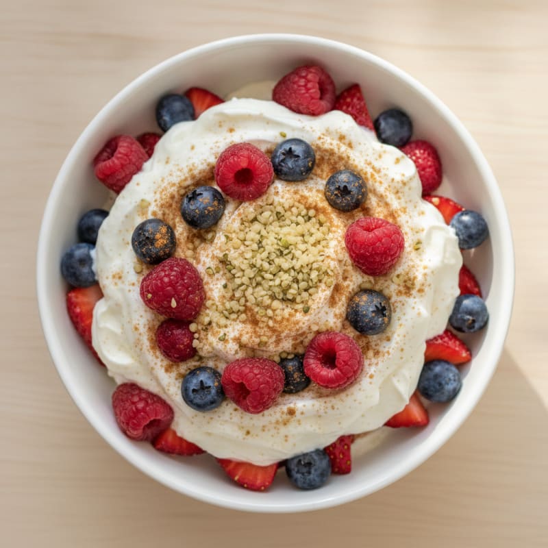 Creamy Greek Yogurt Protein Parfait with Berries