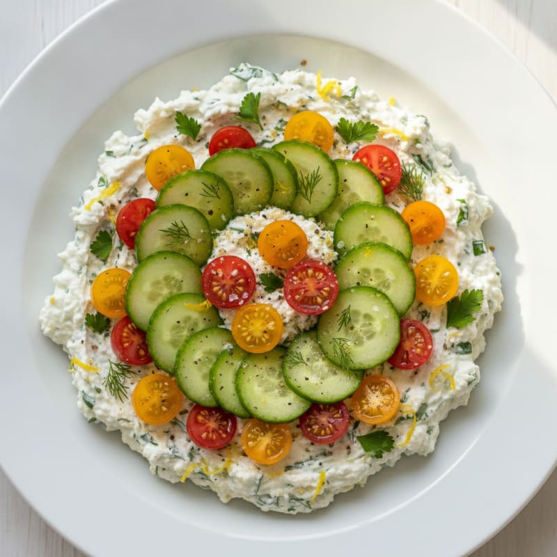 Lemon Herb Cottage Cheese Bowl