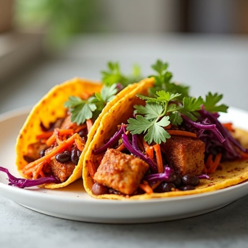 Smoky Jackfruit Tacos with Fresh Slaw