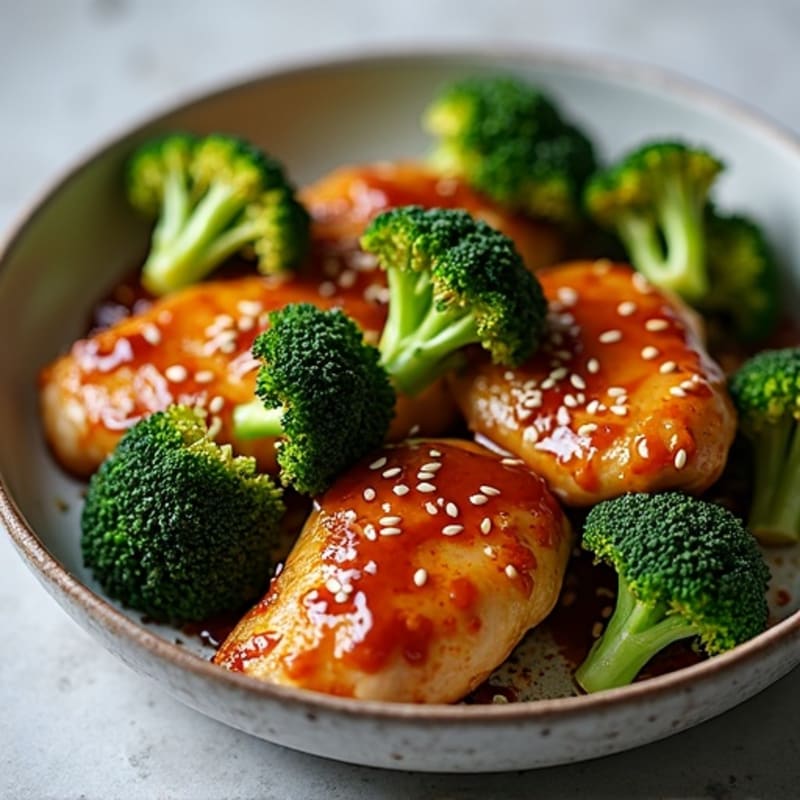 Sheet Pan Teriyaki Chicken with Roasted Broccoli