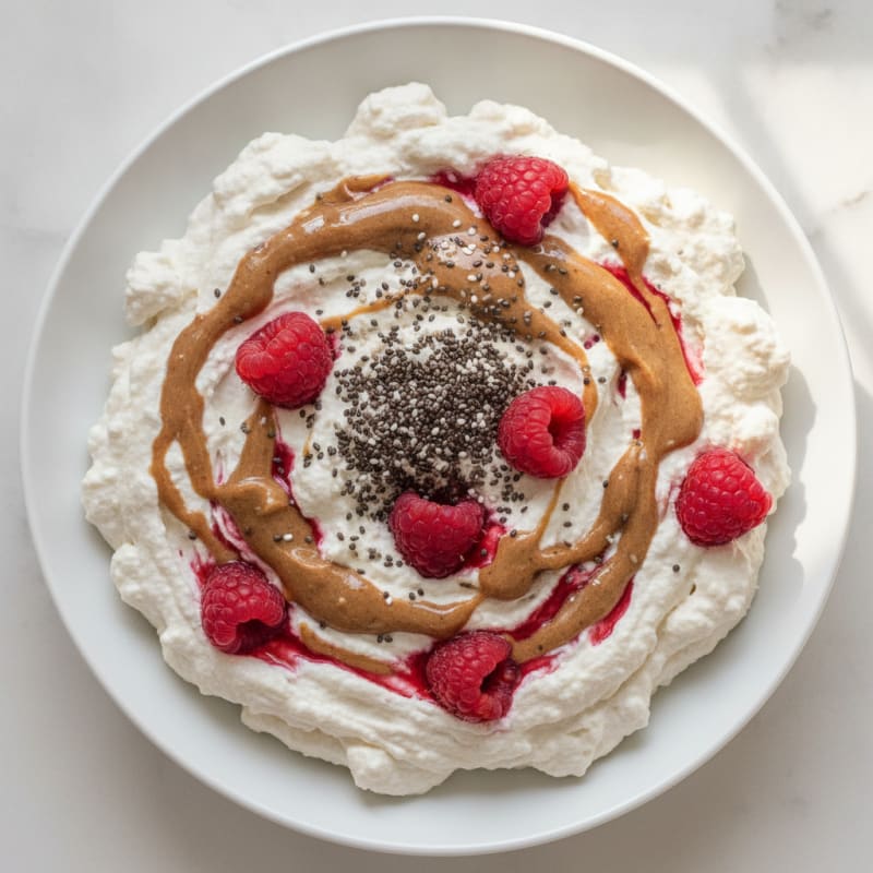 Silky Greek Yogurt Protein Mousse with Berries