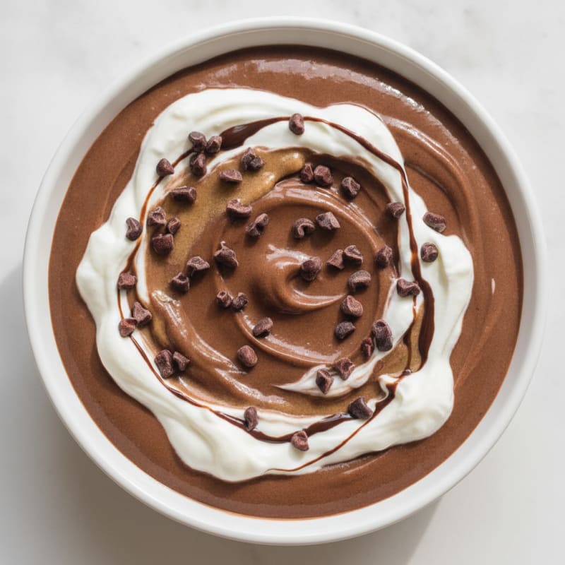 Silky Chocolate Protein Pudding with Greek Yogurt