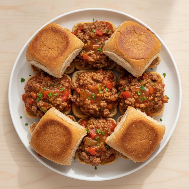 Sweet and Tangy Sloppy Joe Sliders