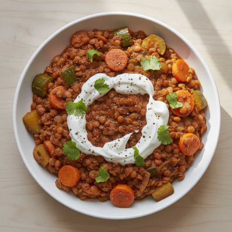 Spiced Lentil and Vegetable Tagine