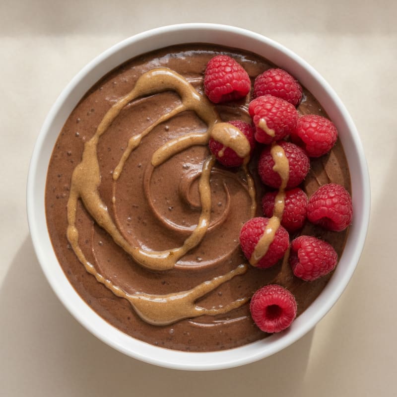 Silky Chocolate Protein Pudding with Greek Yogurt