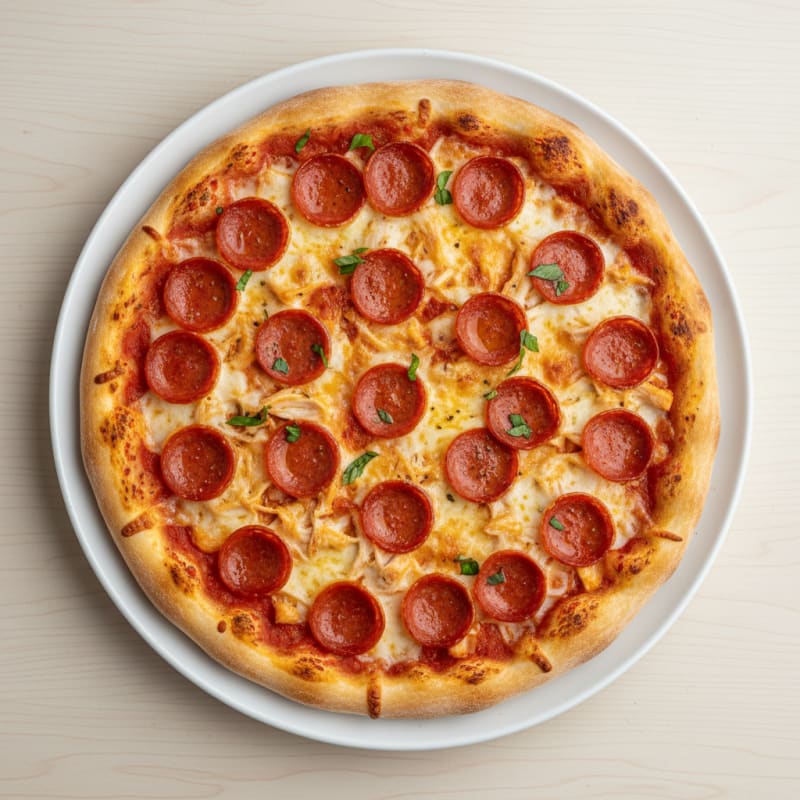 Classic Pepperoni Pizza with Mozzarella