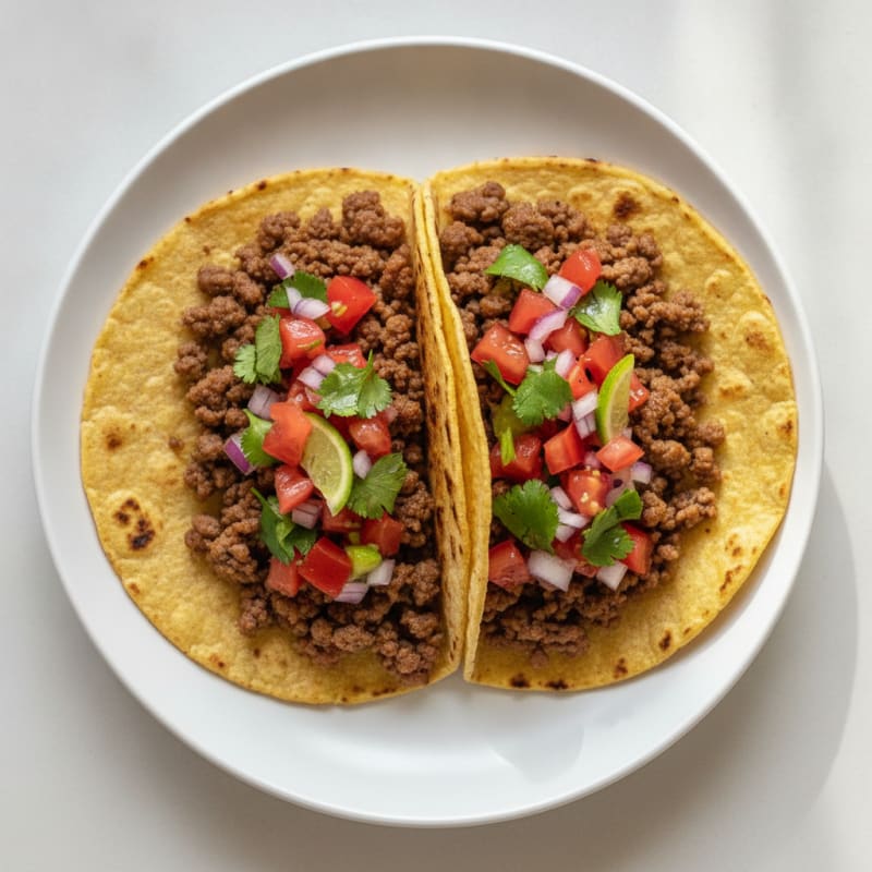 Ground Beef Tacos with Fresh Salsa